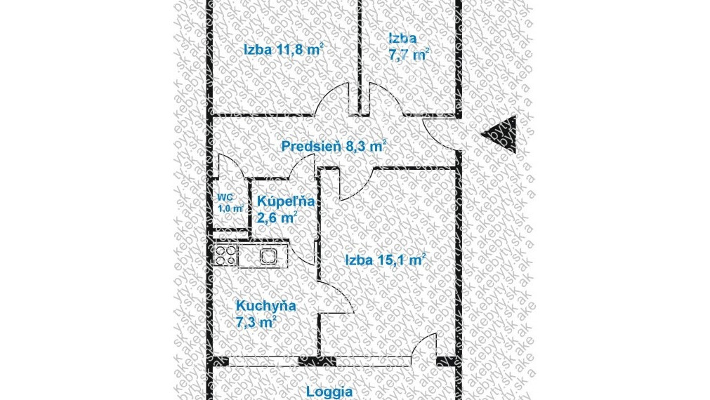 PREDANÉ - 3-izbový byt, Kysucká Košice