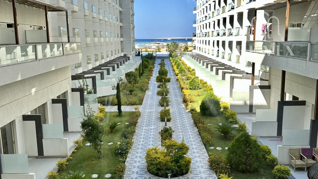 1-izbový, zariadený apartmán s výhľadom na more v Scandic Resort Hurghada