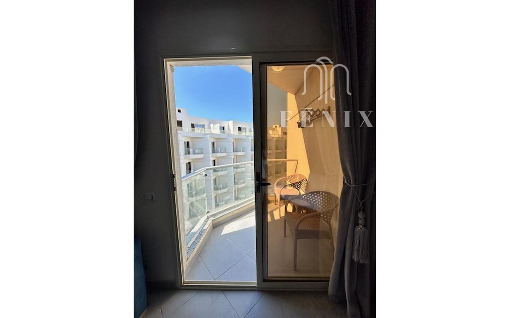 1-izbový, zariadený apartmán s výhľadom na more v Scandic Resort Hurghada