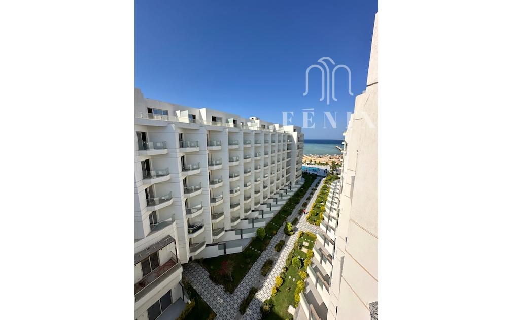 1-izbový, zariadený apartmán s výhľadom na more v Scandic Resort Hurghada