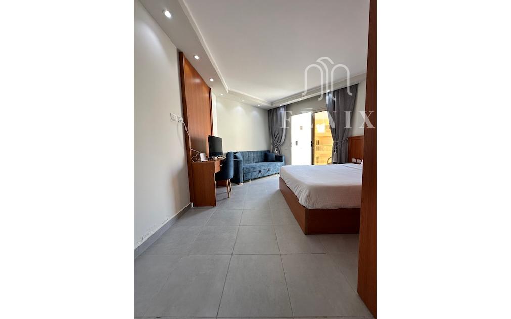 Zariadený 1-izbový apartmán s výhľadom na more v Scandic Resort Hurghada