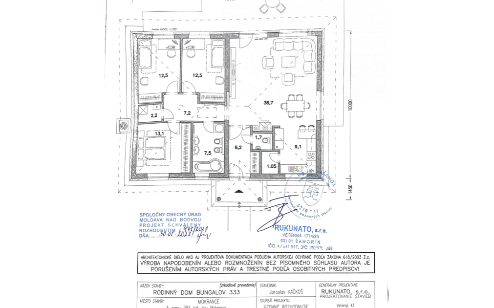 Stavebný pozemok Mokrance