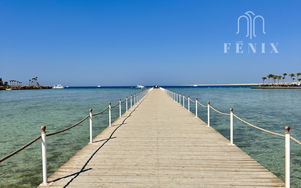 1-izbový, zariadený apartmán s výhľadom na more v Scandic Resort Hurghada