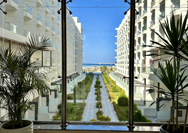 Zariadený 1-izbový apartmán s výhľadom na more v Scandic Resort Hurghada